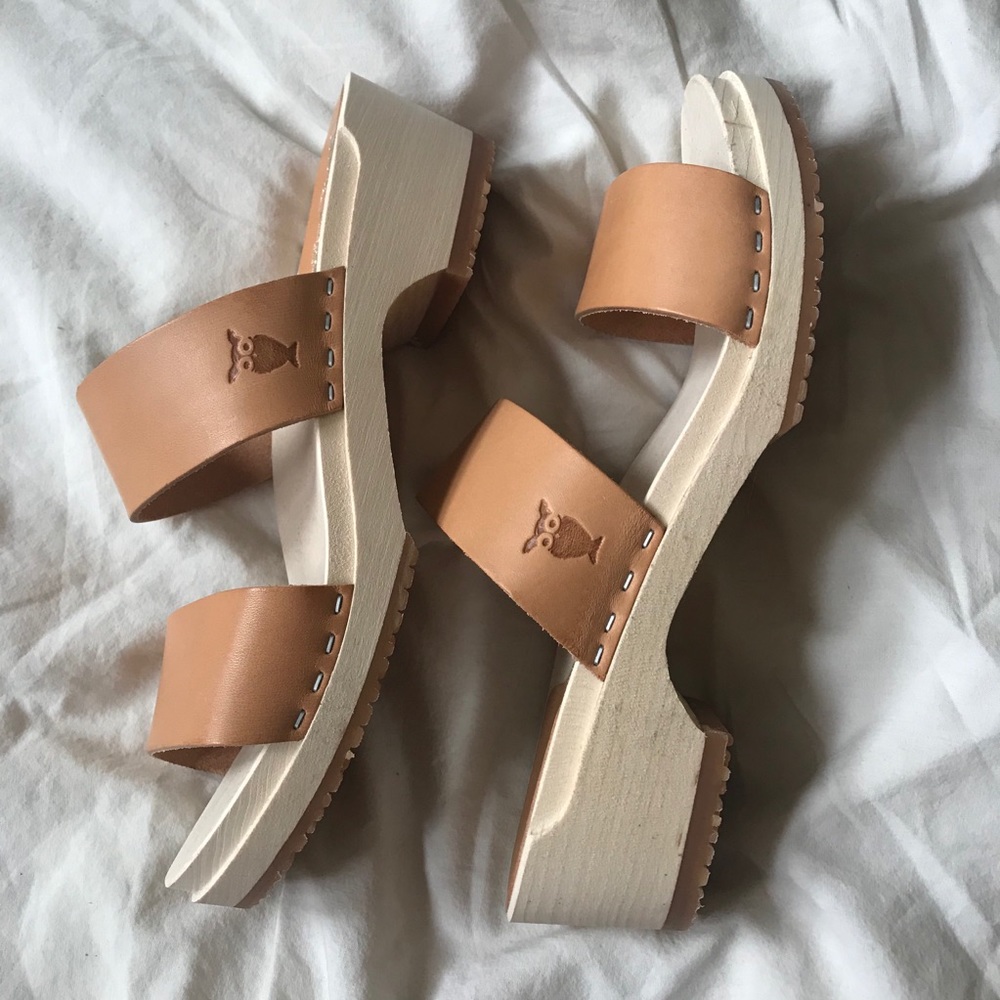 Sandgren Stockholm Low Nude Clogs
